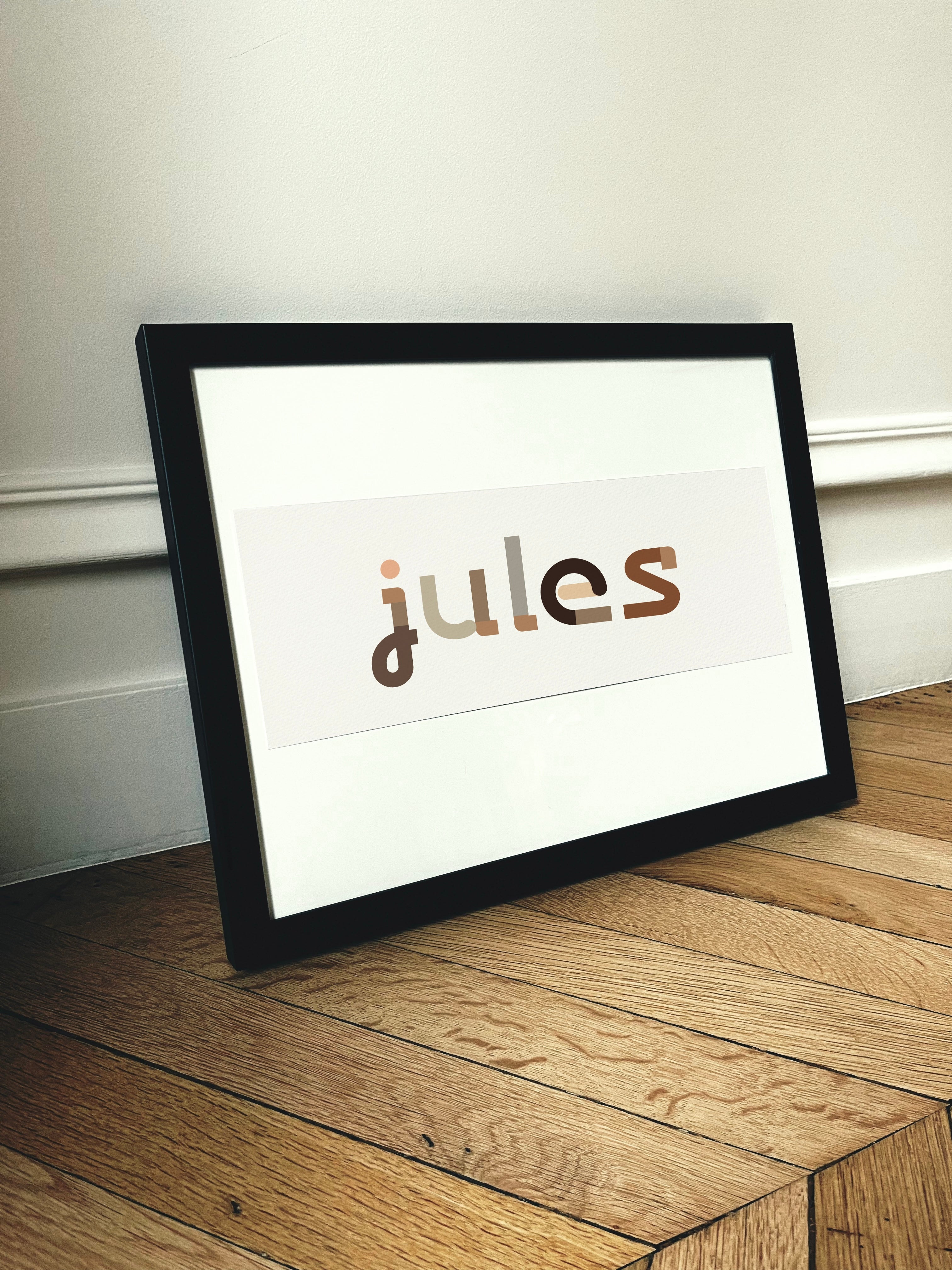 Collection Lettres à Encadrer | Gamme Nude [Affiche Personnalisable]