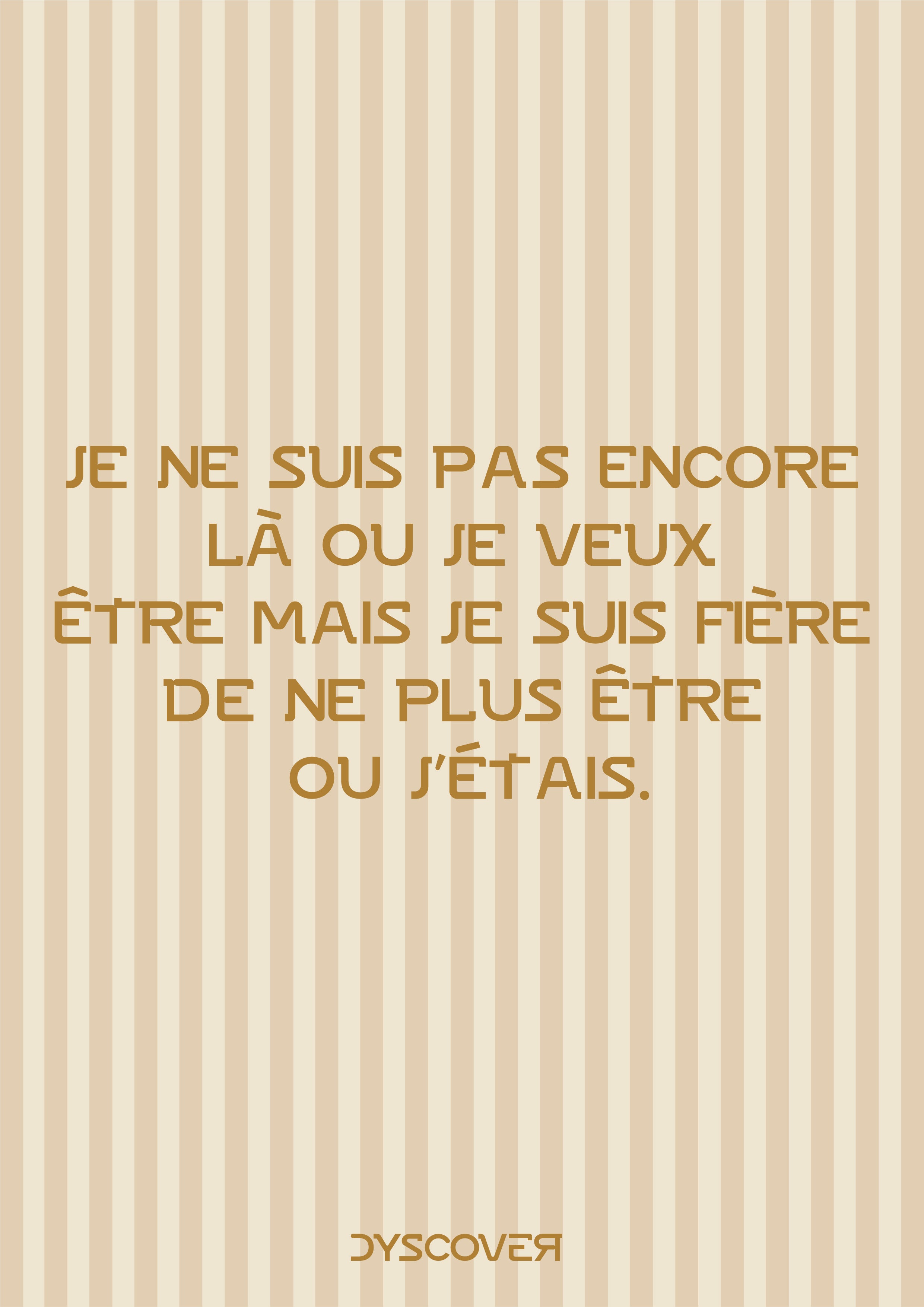 Collection Lettres à se Dire | Gamme Motivation  [Affiche à Contempler]