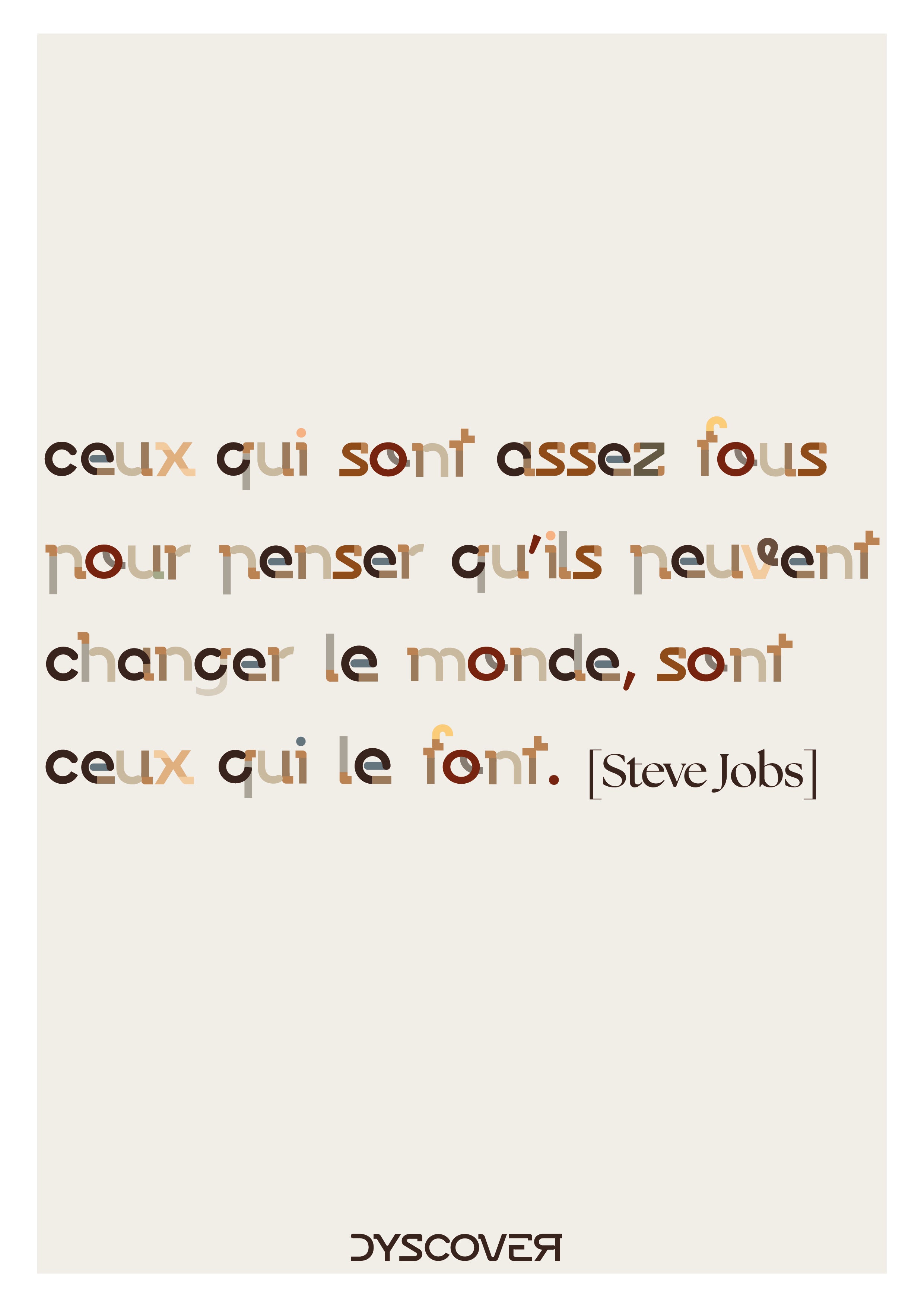 Collection Lettres à se Dire | Gamme Motivation  [Affiche à Contempler]