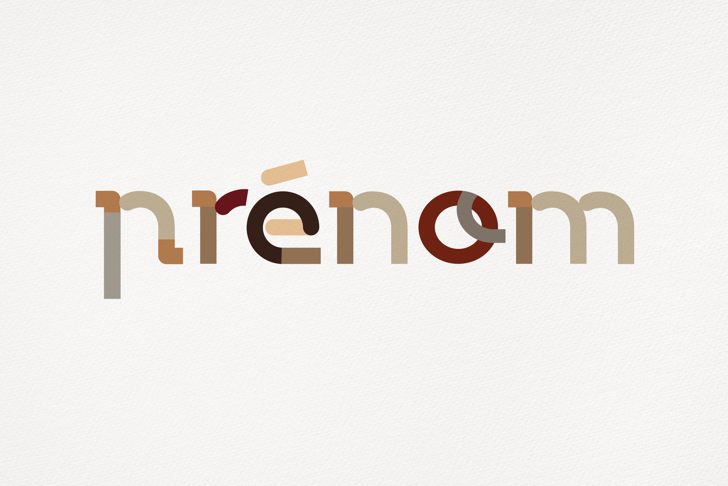 Collection Lettres à Encadrer | Gamme Nude [Affiche Personnalisable]