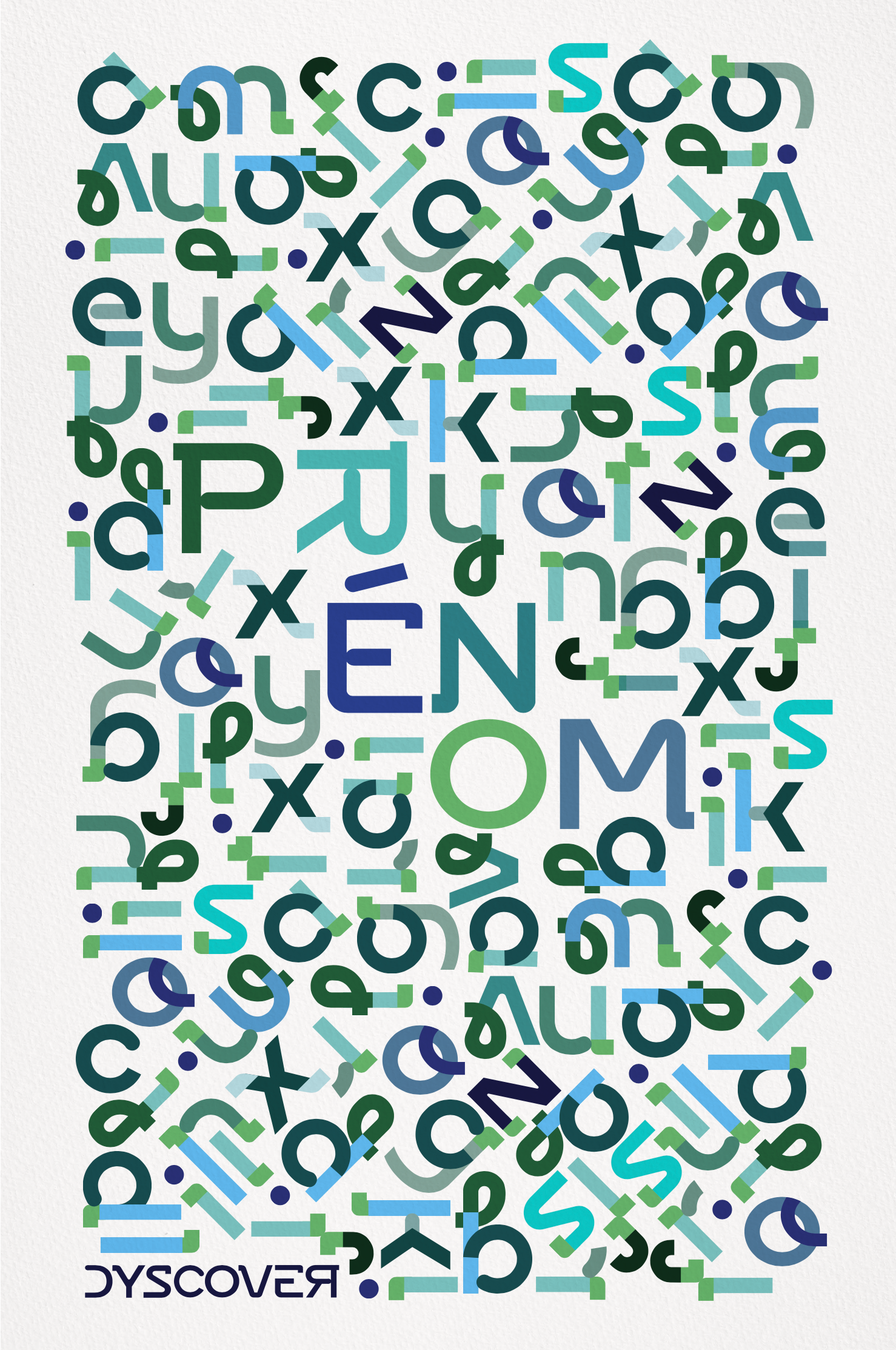 Collection Lettres à Aimer | Gamme Bleue [Affiche Personnalisable] - Dyscover