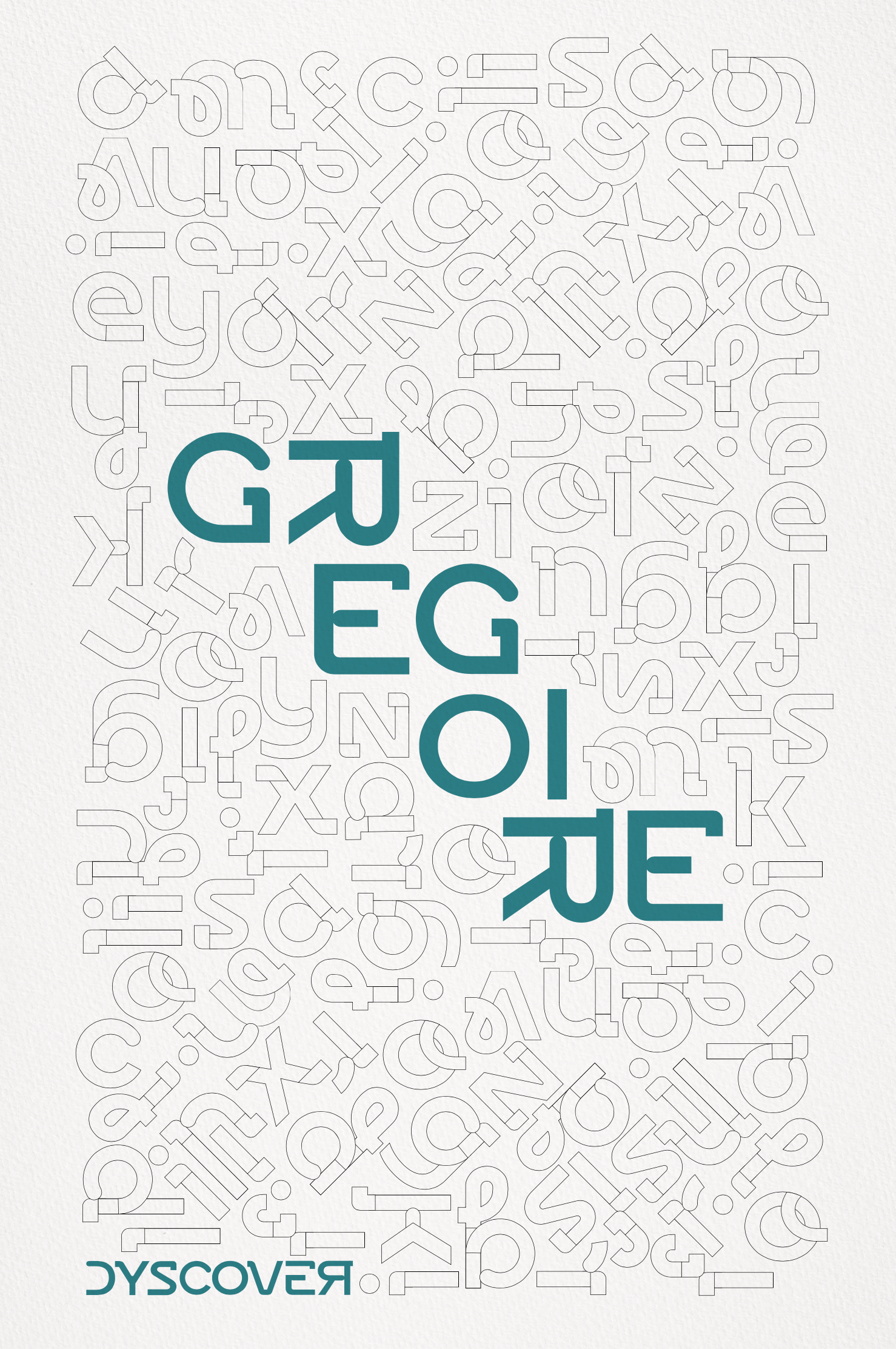 Collection Lettres à Colorier | Gamme Bleue [Affiche Personnalisable]