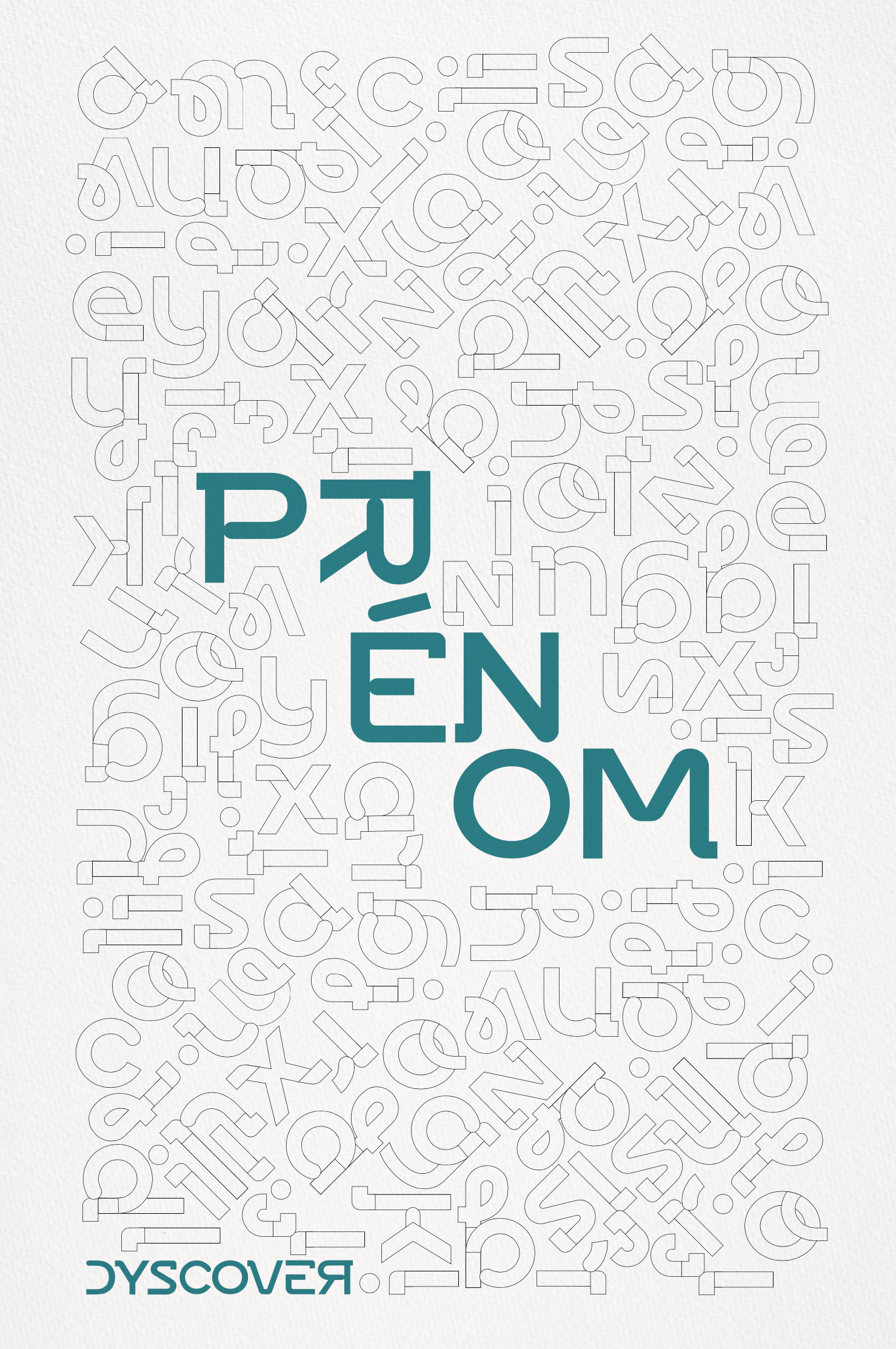 Collection Lettres à Colorier | Gamme Bleue [Affiche Personnalisable]