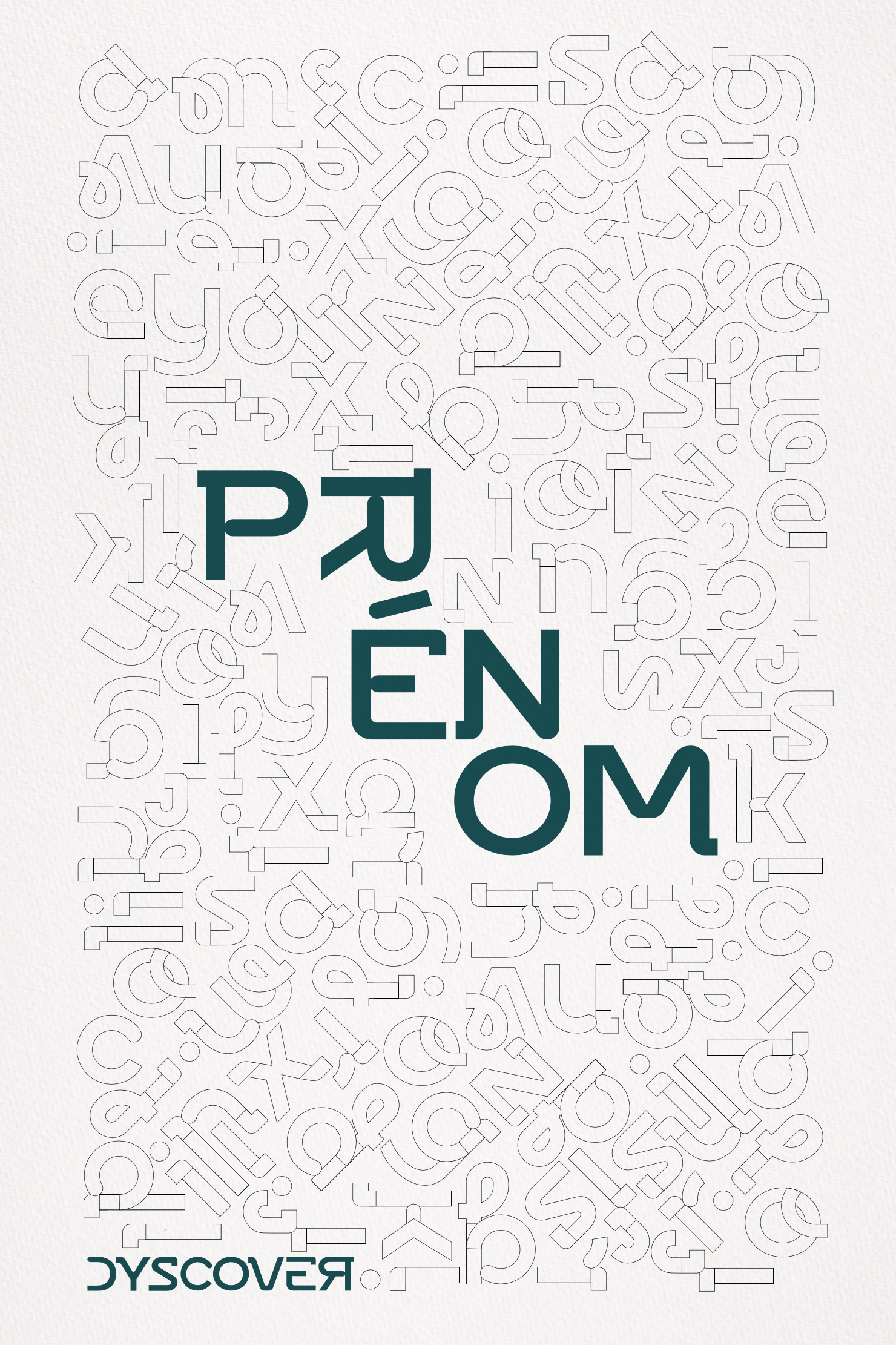 Collection Lettres à Colorier | Gamme Bleue [Affiche Personnalisable]