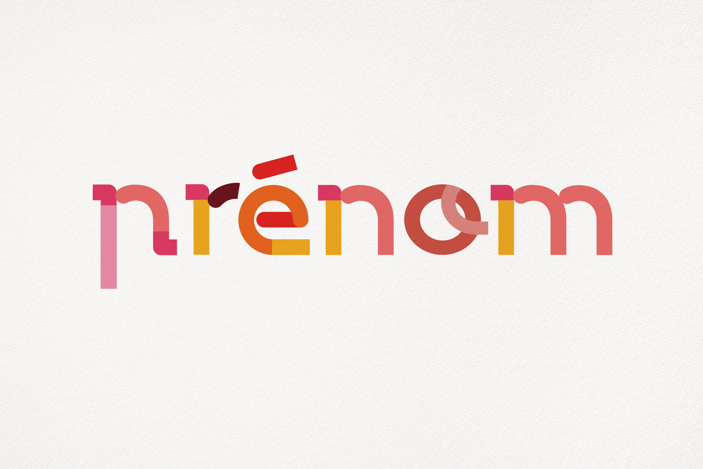 Collection Lettres à Encadrer | Gamme Rose [Affiche Personnalisable]