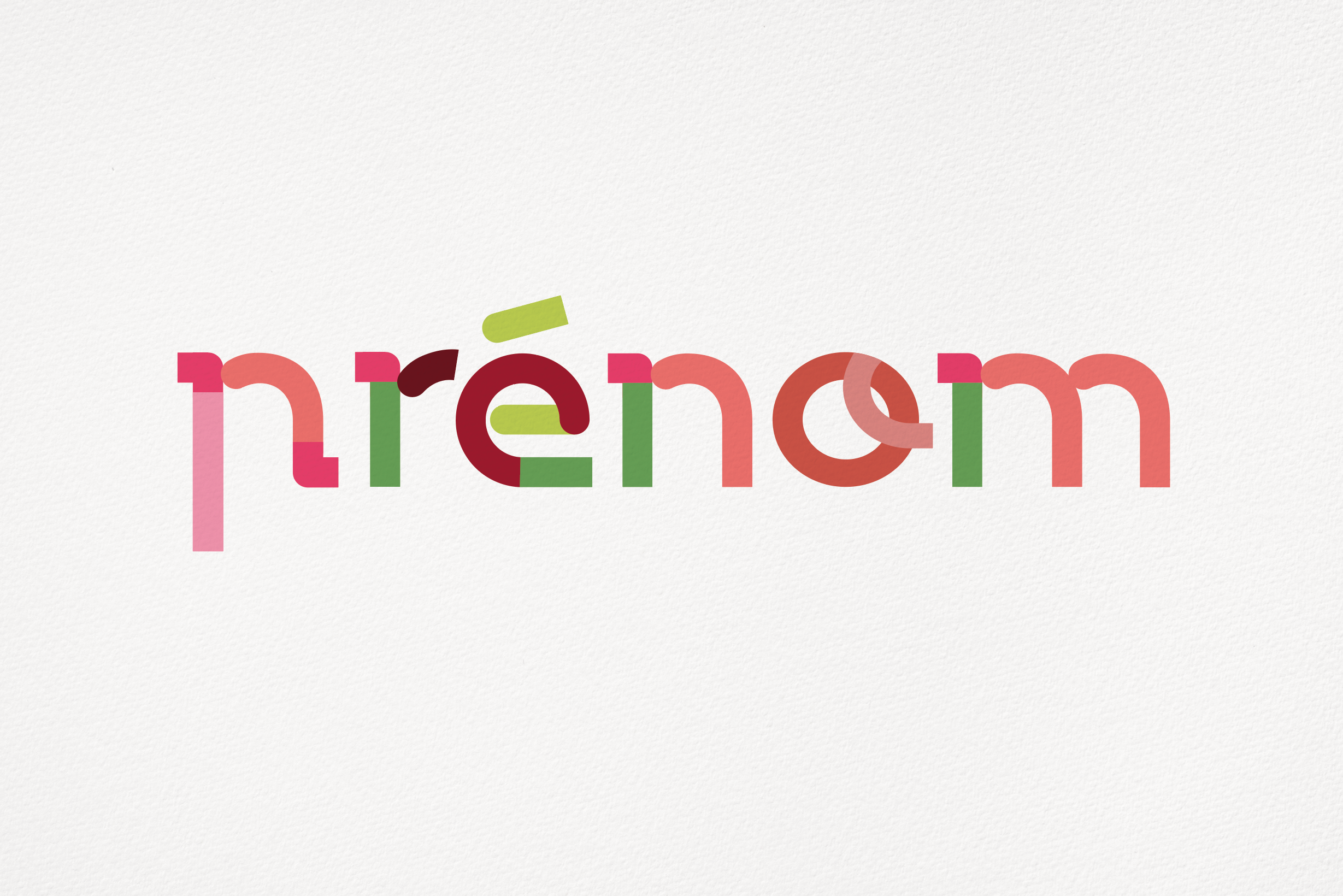 Collection Lettres à Encadrer | Gamme Rose [Affiche Personnalisable]