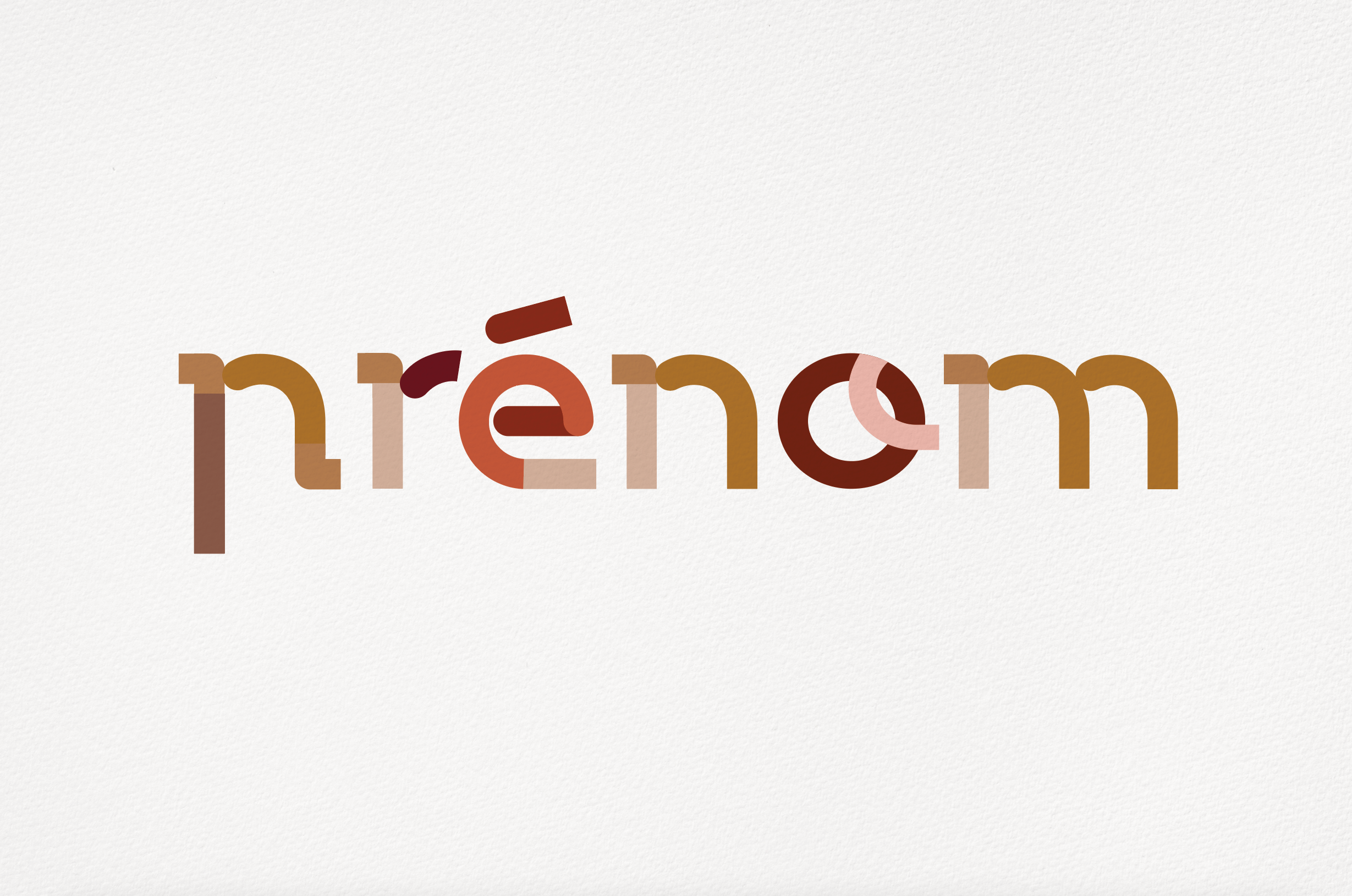 Collection Lettres à Encadrer | Gamme Nude [Affiche Personnalisable]