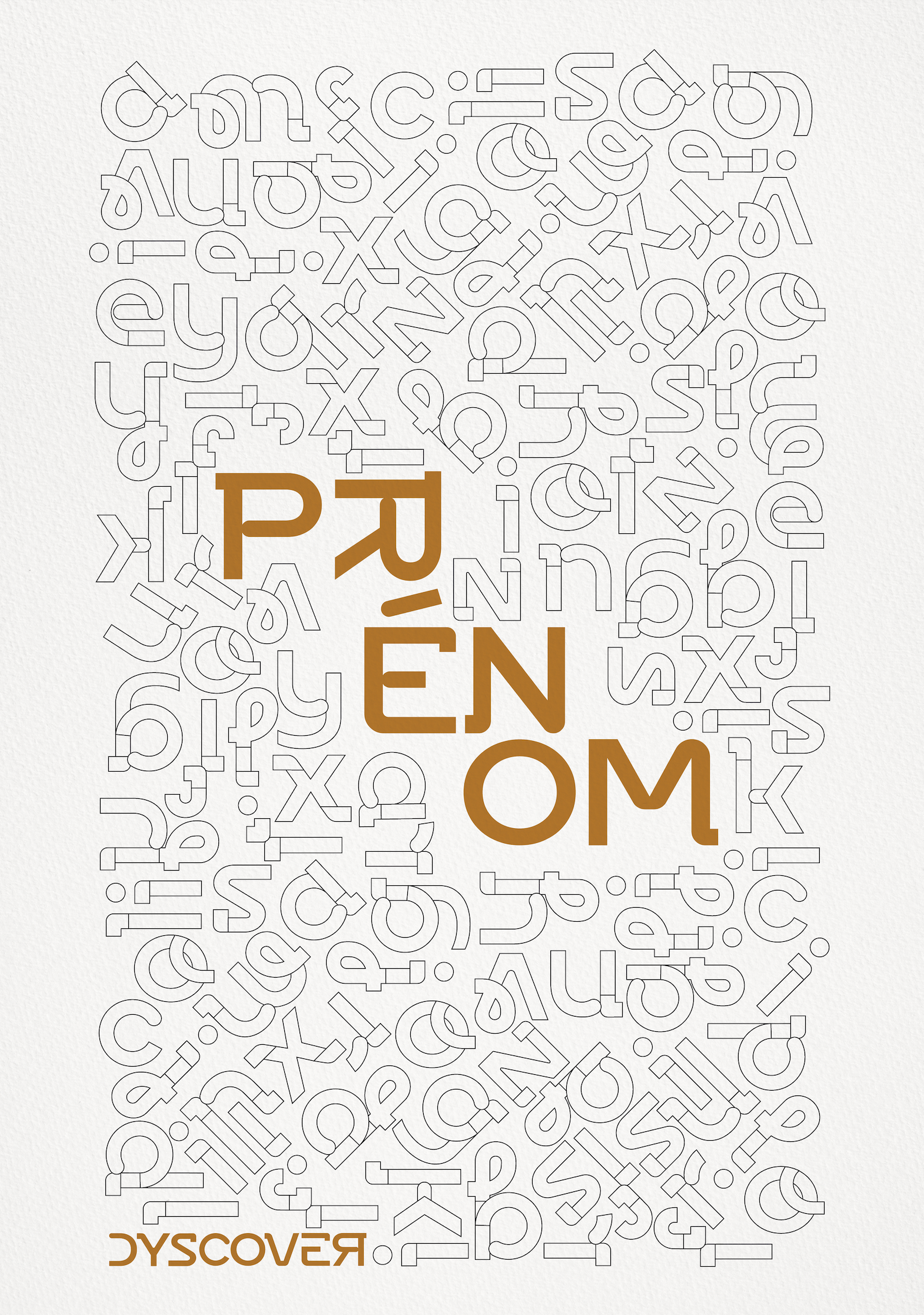 Collection Lettres à Colorier | Gamme Nude [Affiche Personnalisable]