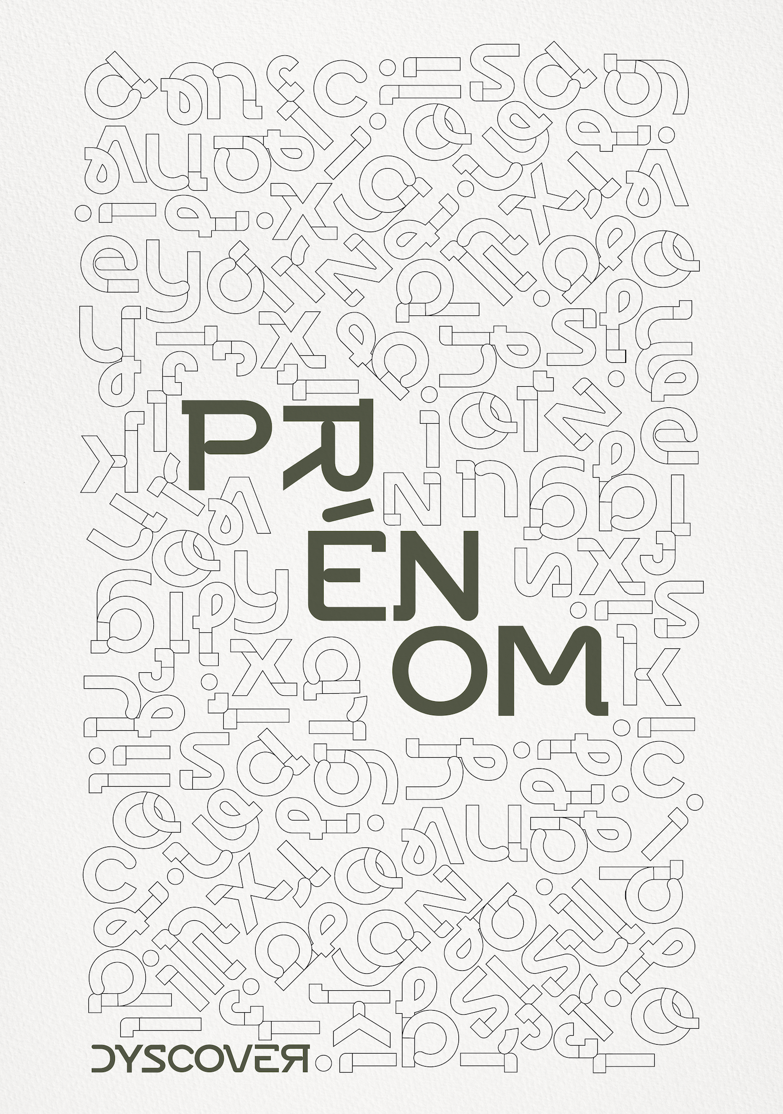 Collection Lettres à Colorier | Gamme Nude [Affiche Personnalisable]