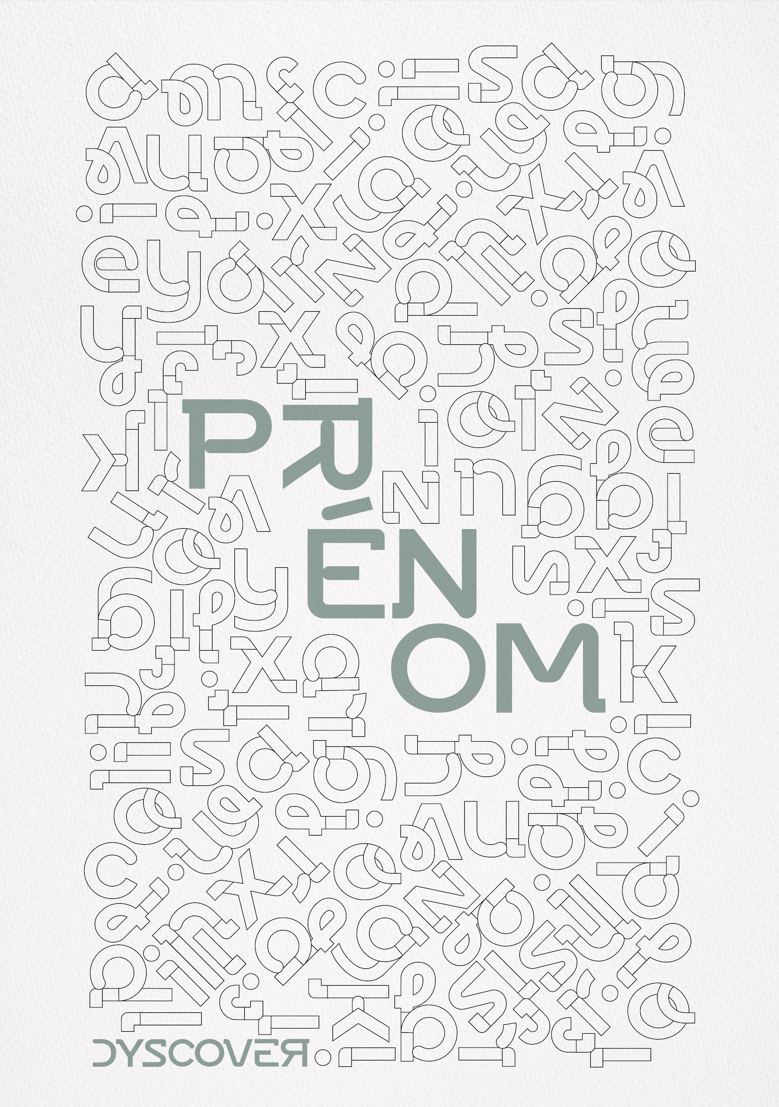 Collection Lettres à Colorier | Gamme Nude [Affiche Personnalisable]