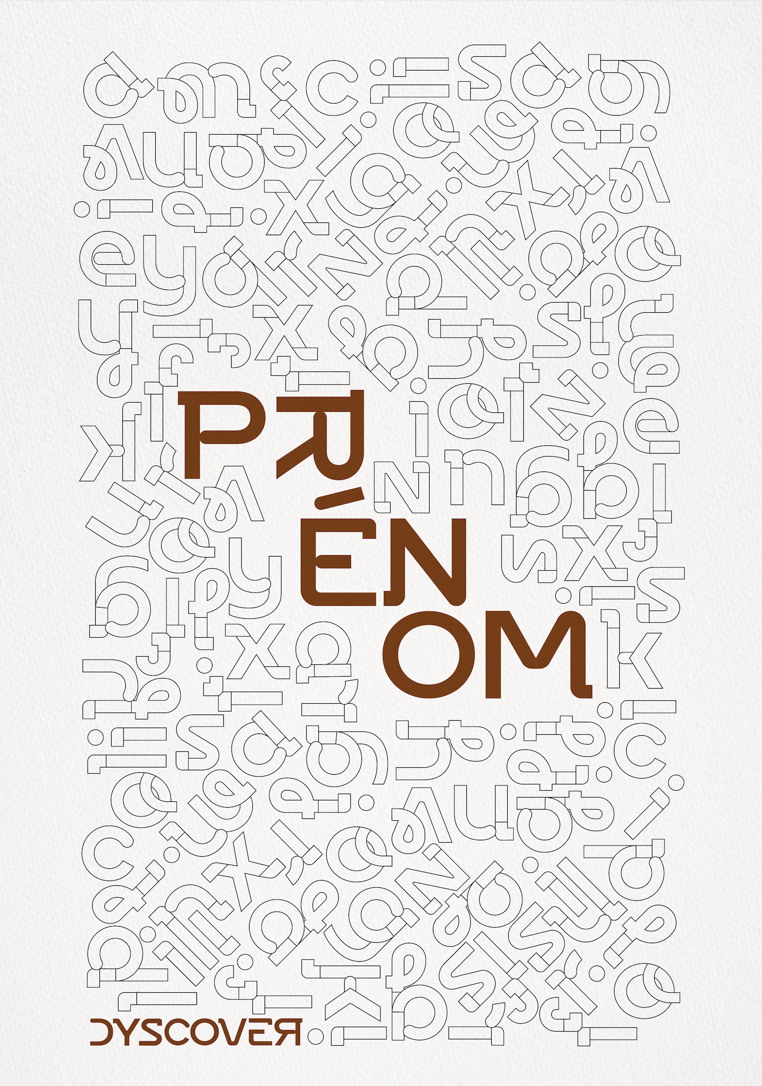 Collection Lettres à Colorier | Gamme Nude [Affiche Personnalisable]