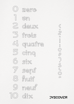 Collection Lettres & Chiffres | Gamme 123 [Affiche à Colorier] - Dyscover