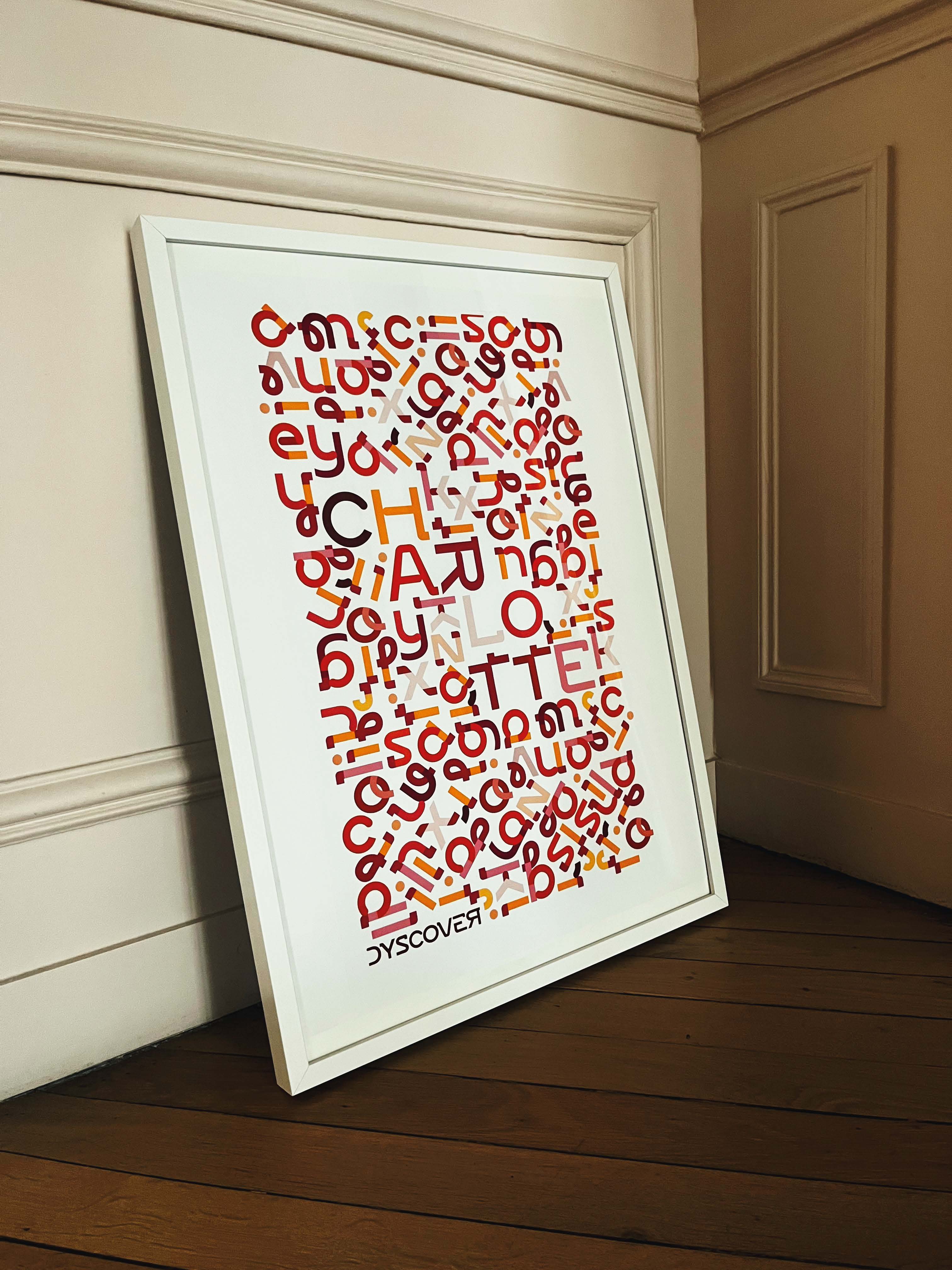 Collection Lettres à Aimer | Gamme Rose [Affiche Personnalisable]